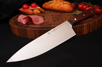 Шеф нож серии "Classic" Bohler N690, рукоять текстолит.