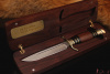 Финка НКВД, клинок Böhler k 340, подарочная шкатулка орех.