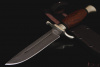 Финка НКВД, клинок ХВ-5 (Алмазная). Рукоять мельхиор, дерево Зебрано.