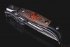 Складная "Финка НКВД" с красной звездой. Сталь Böhler N690. Рукоять карельская береза. 